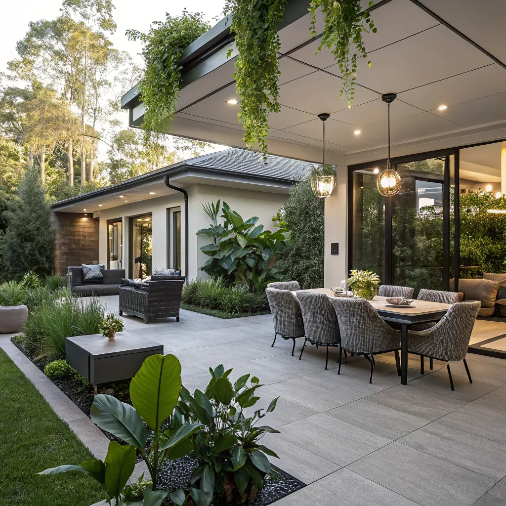 A modern patio design